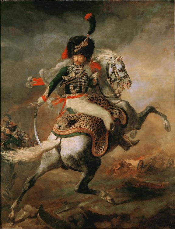 Theodore   Gericault Officer of the Imperial Guard (The Charging Chasseur) (mk09) France oil painting art